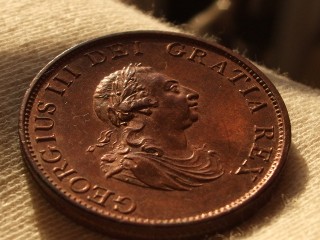 1799-Halfpenny---Copper-Proof-Or-Unc-Circulation-Coin?